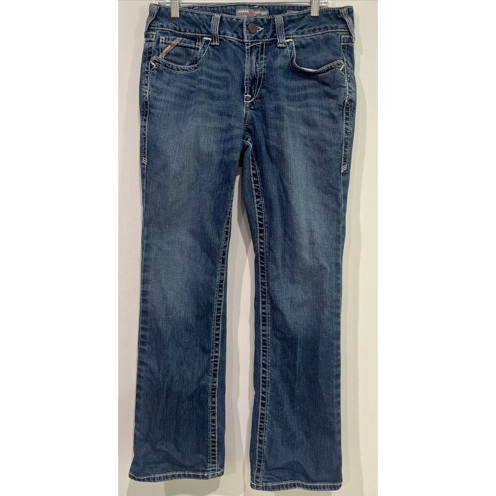 Ariat FR Mid Rise Boot Cut Jeans Women 30R USA Flame Resistant Work Western